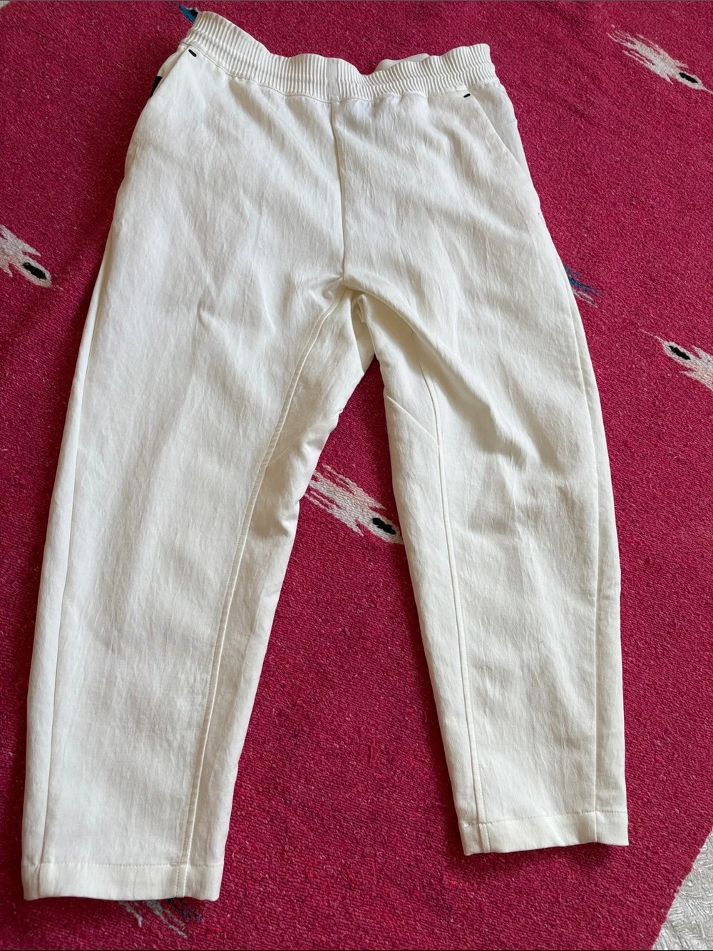 White Nike Sportswear Tech Pack Loose Crop Woven Pants size Medium